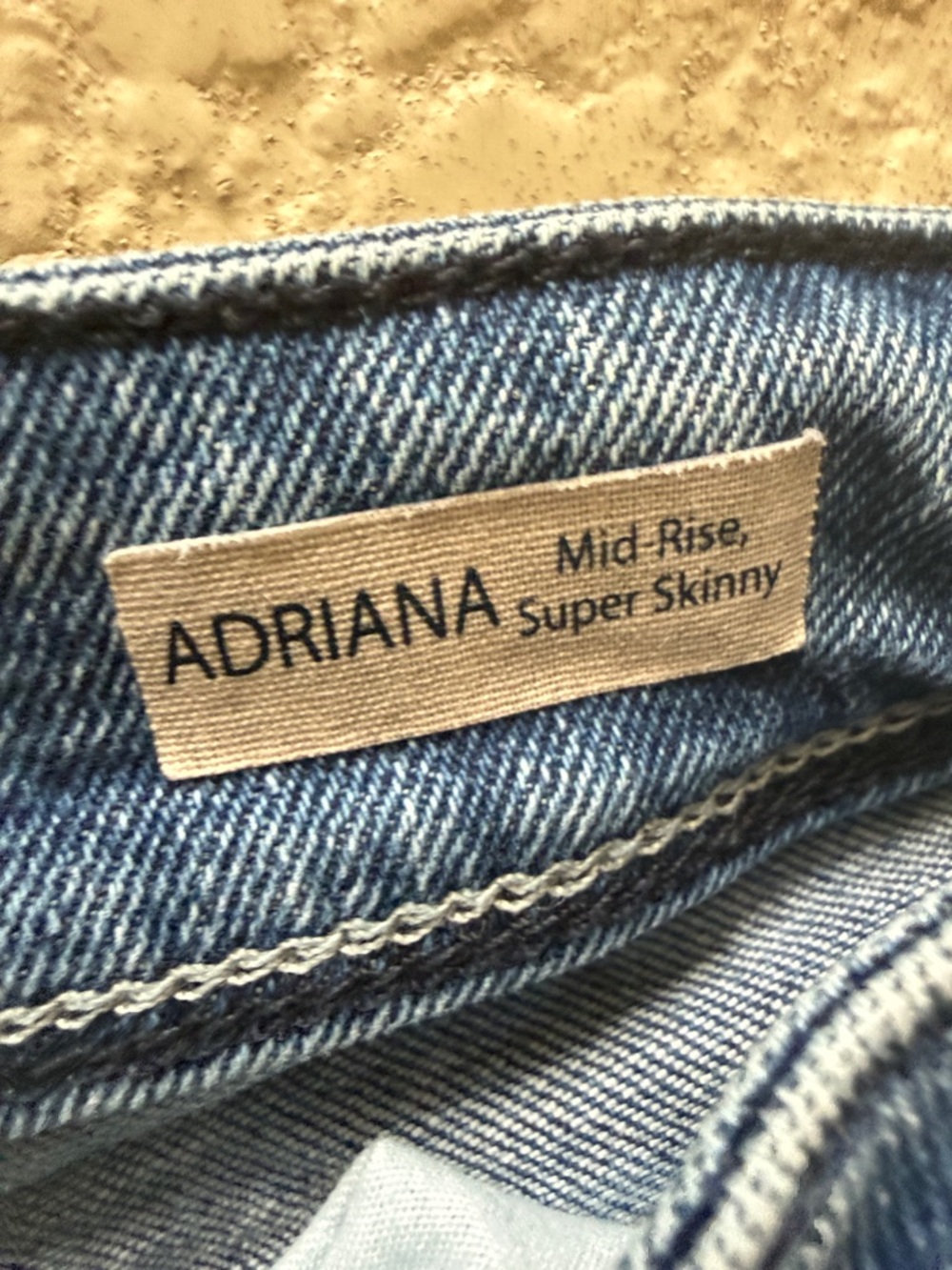 Mavi Adriana Mid-Rise Super Skinny Jeans in Faded Blue 30/32 - Picture 3 of 15